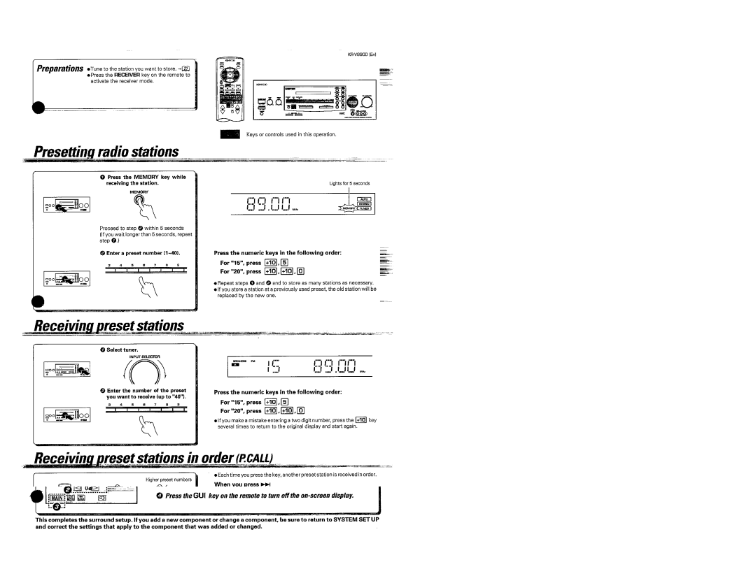 Kenwood KR-V990D manual 