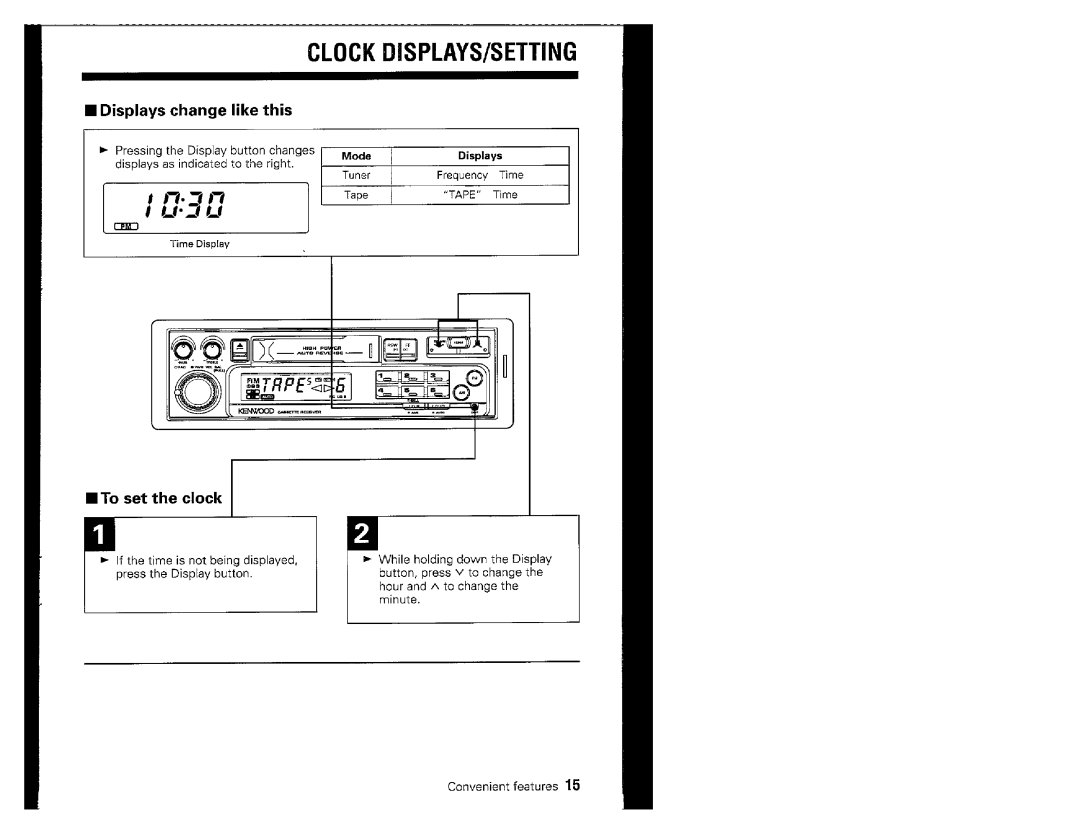 Kenwood KRC-160 manual 