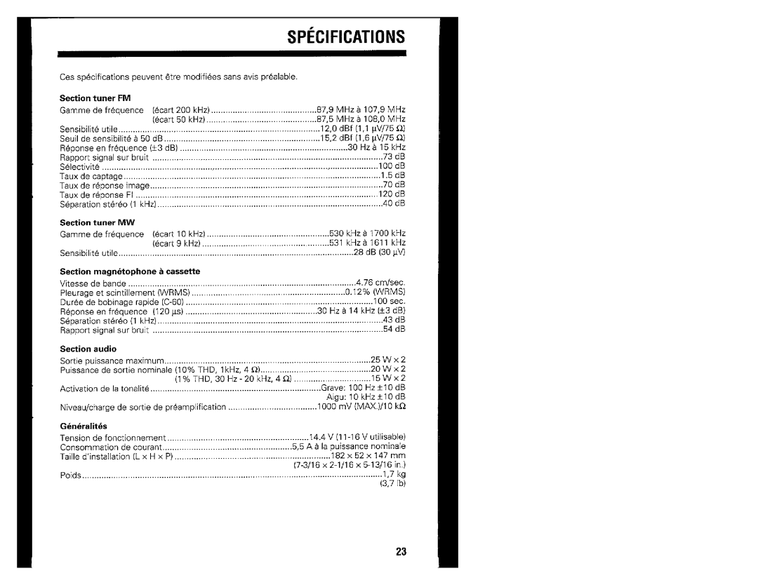 Kenwood KRC-160 manual 