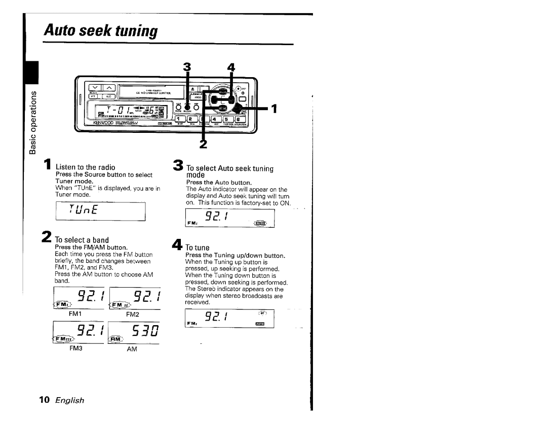 Kenwood KRC-601, KRC701 manual 