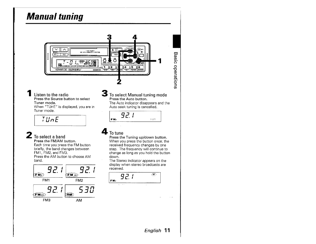 Kenwood KRC701, KRC-601 manual 