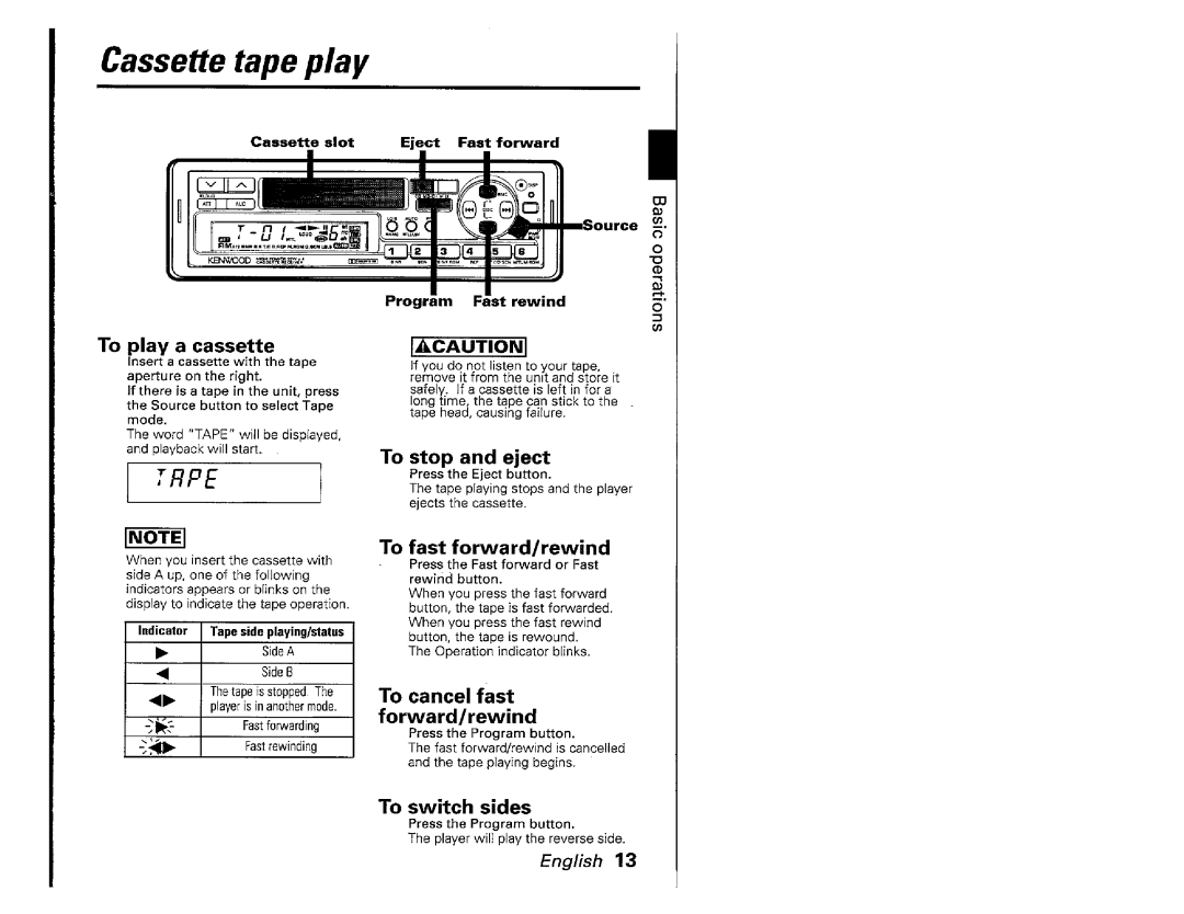 Kenwood KRC701, KRC-601 manual 