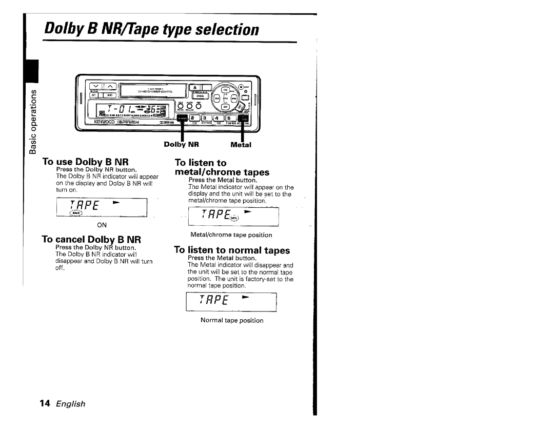 Kenwood KRC-601, KRC701 manual 