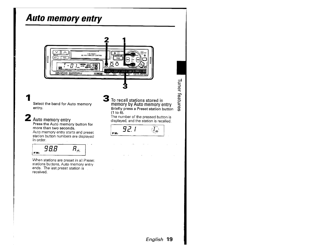 Kenwood KRC701, KRC-601 manual 