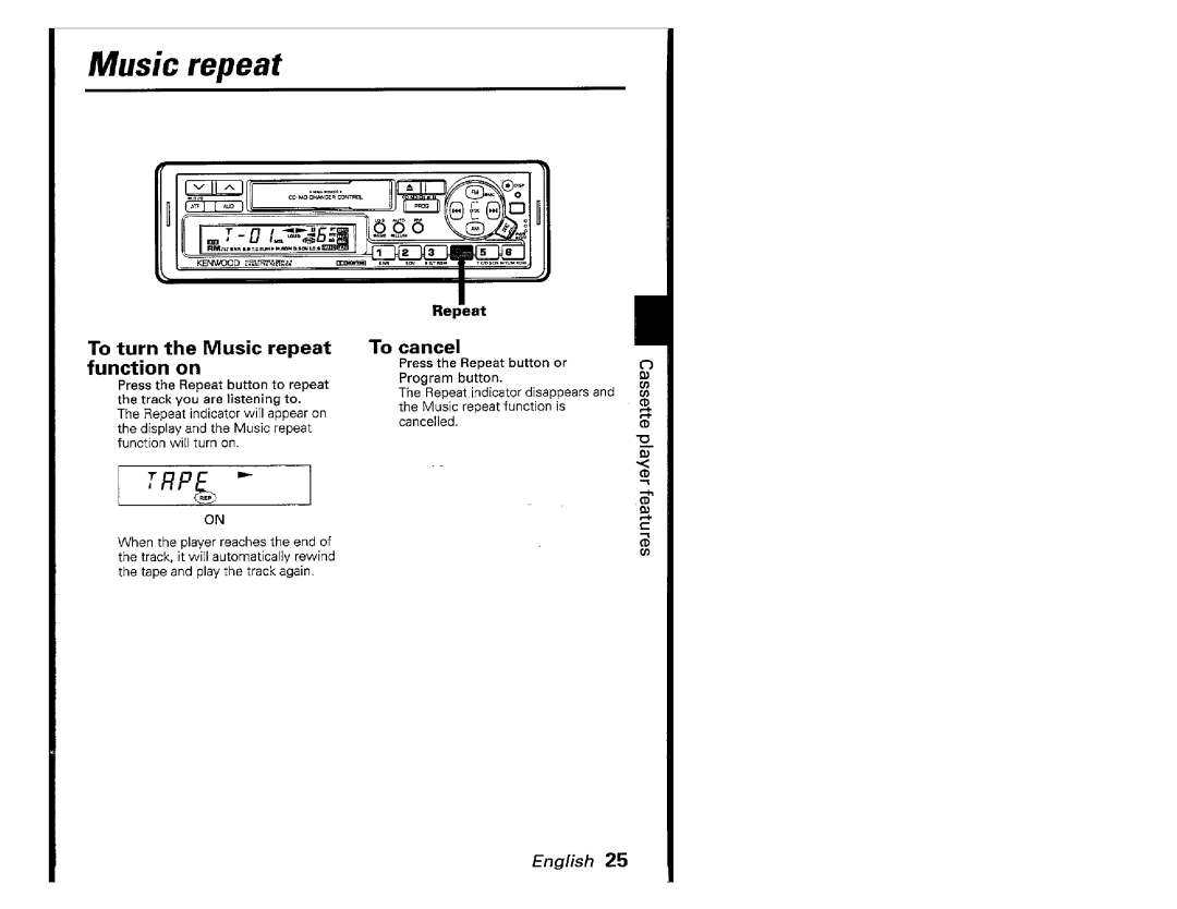 Kenwood KRC701, KRC-601 manual 