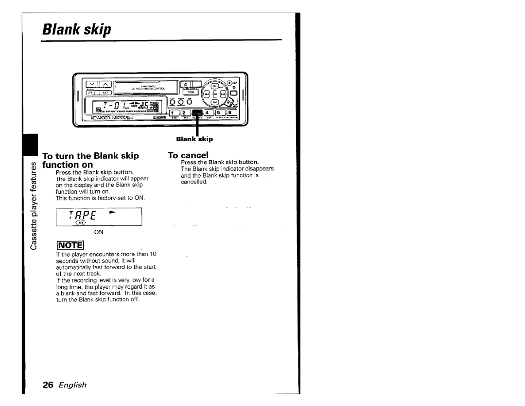 Kenwood KRC-601, KRC701 manual 