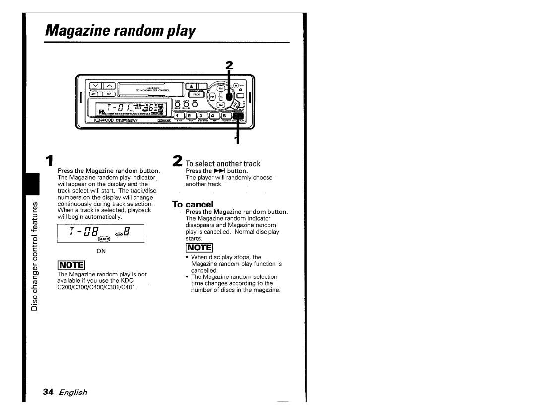 Kenwood KRC-601, KRC701 manual 