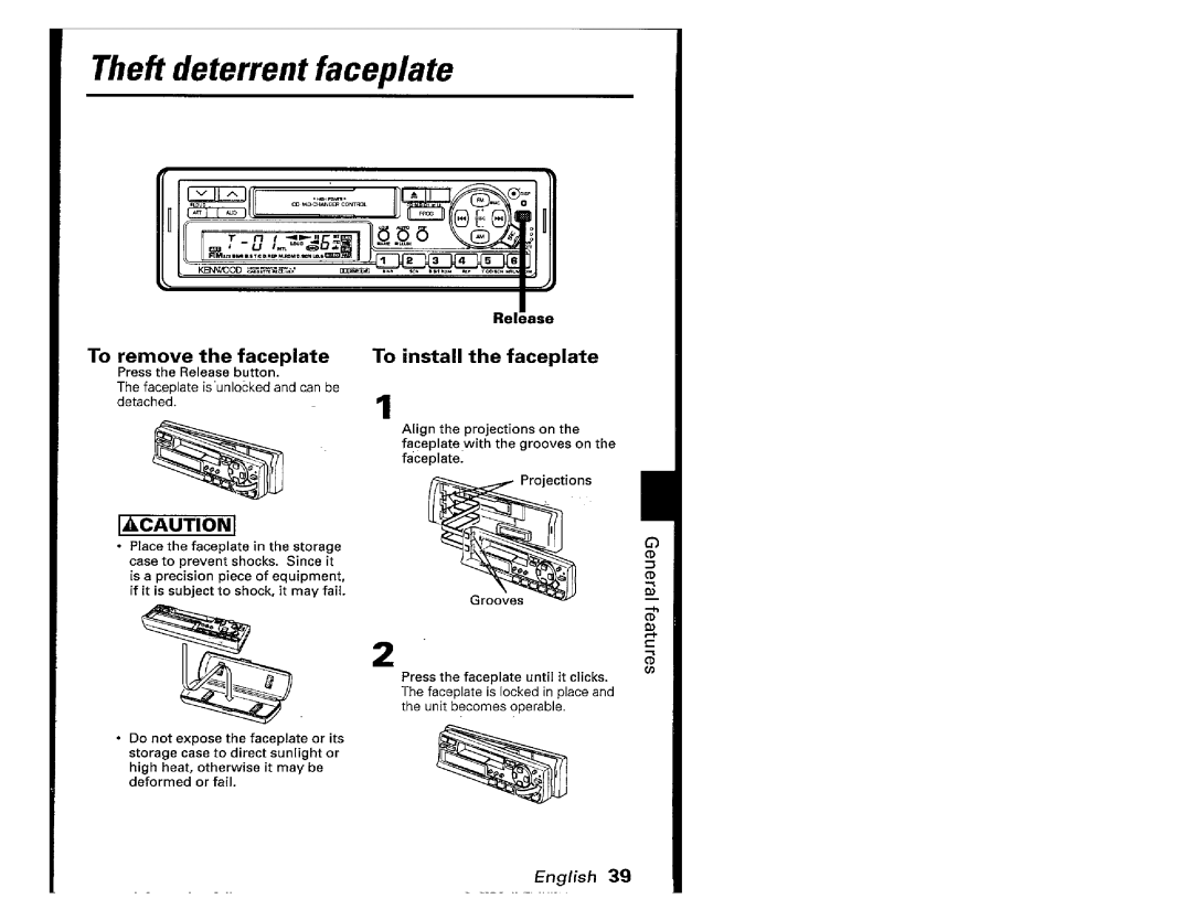 Kenwood KRC701, KRC-601 manual 