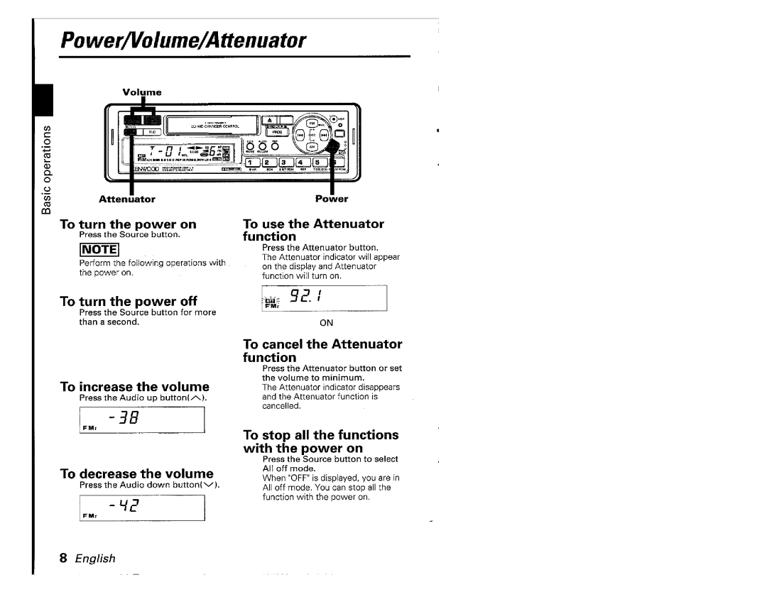 Kenwood KRC-601, KRC701 manual 