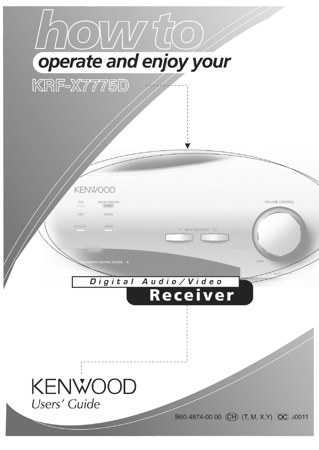 Kenwood KRF-X7775D manual 