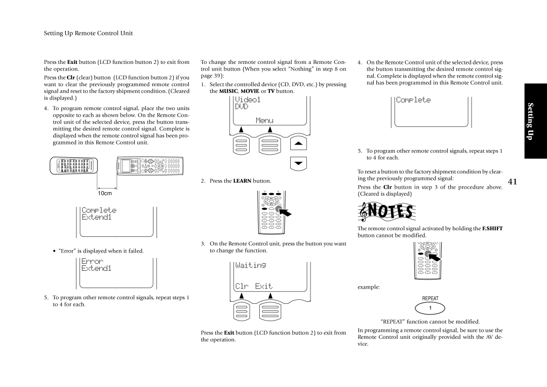 Kenwood KRF-X7775D manual Complete Extend1 