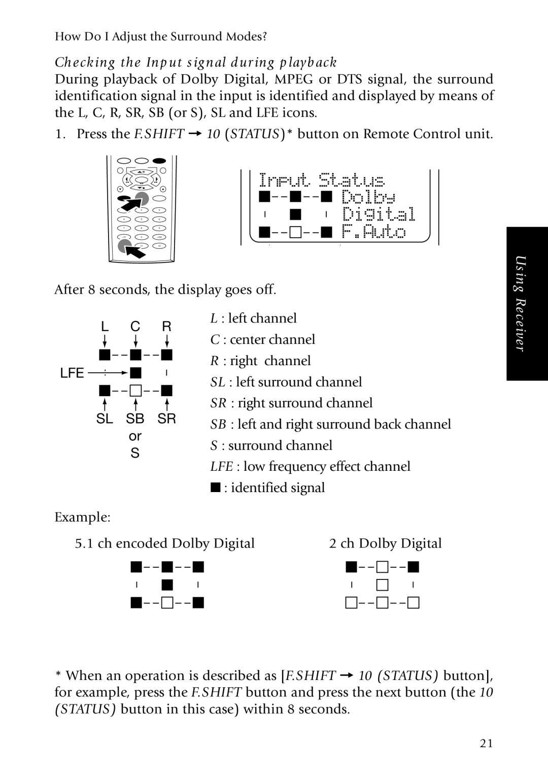 Kenwood KRF-X7775D manual U to, Checking the Input signal during playback 