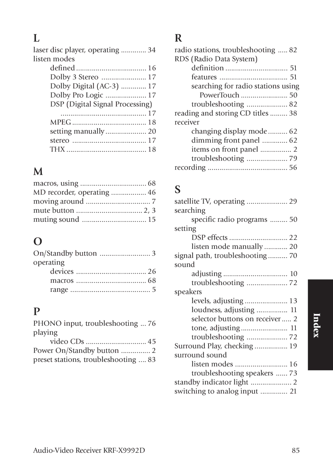 Kenwood KRF-X9992D manual Mpeg 