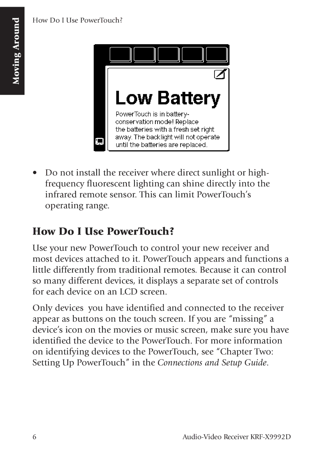 Kenwood KRF-X9992D manual How Do I Use PowerTouch? 