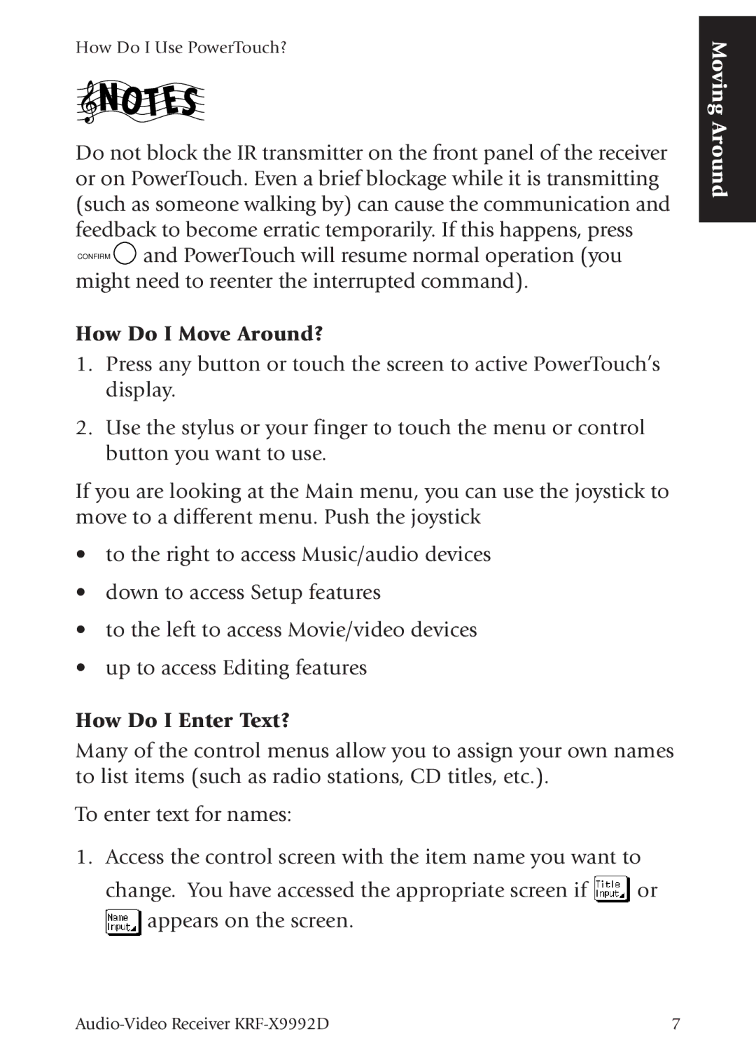 Kenwood KRF-X9992D manual How Do I Move Around?, How Do I Enter Text? 