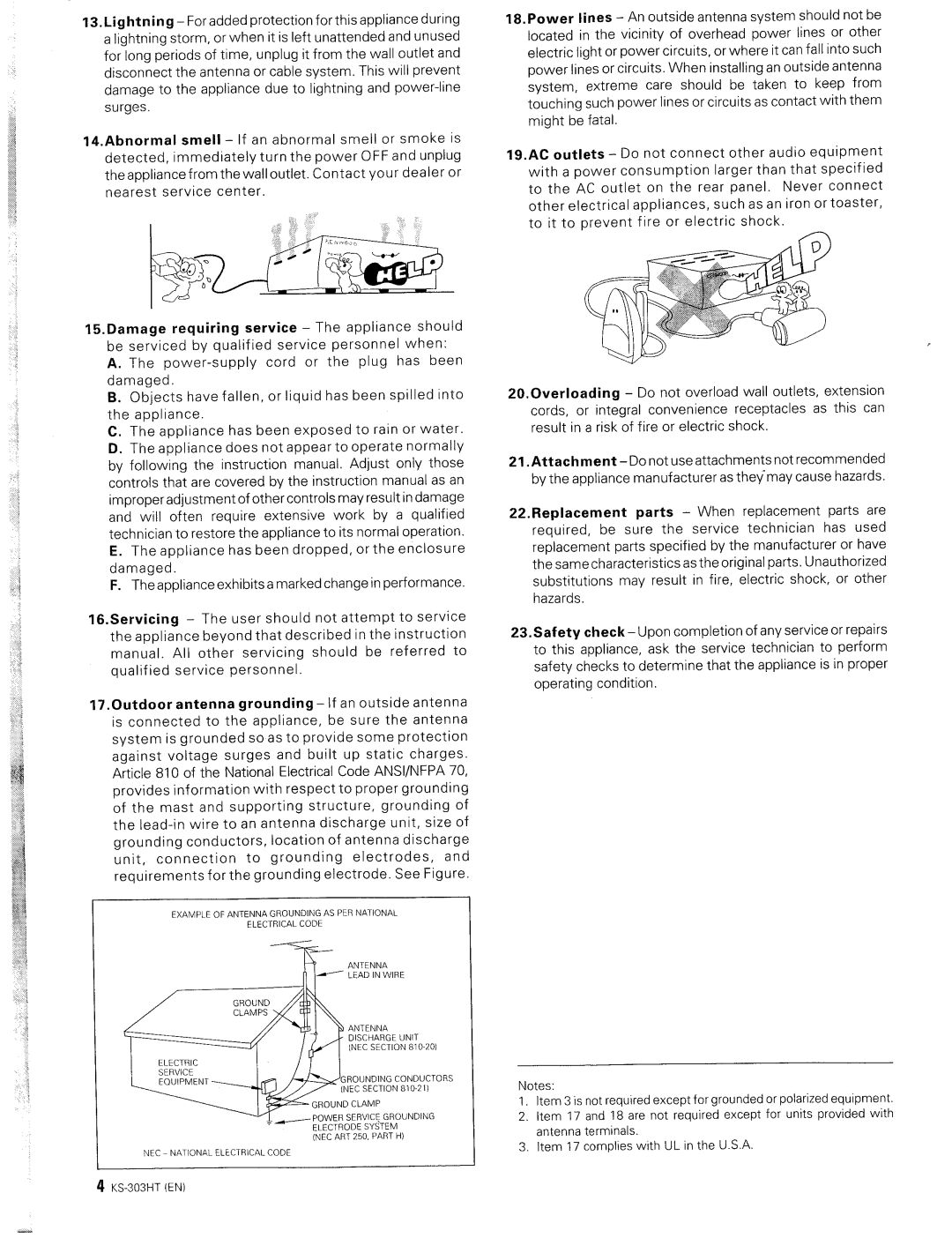 Kenwood KS-303HT manual 