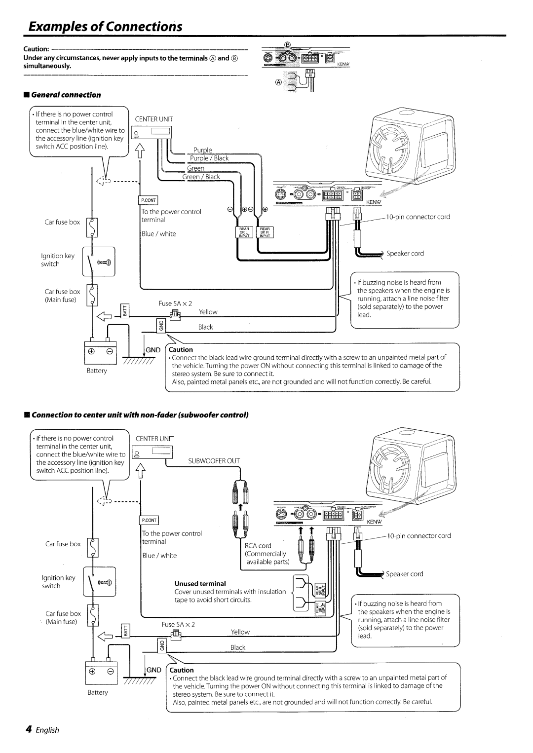 Kenwood KSC-WD250 manual 