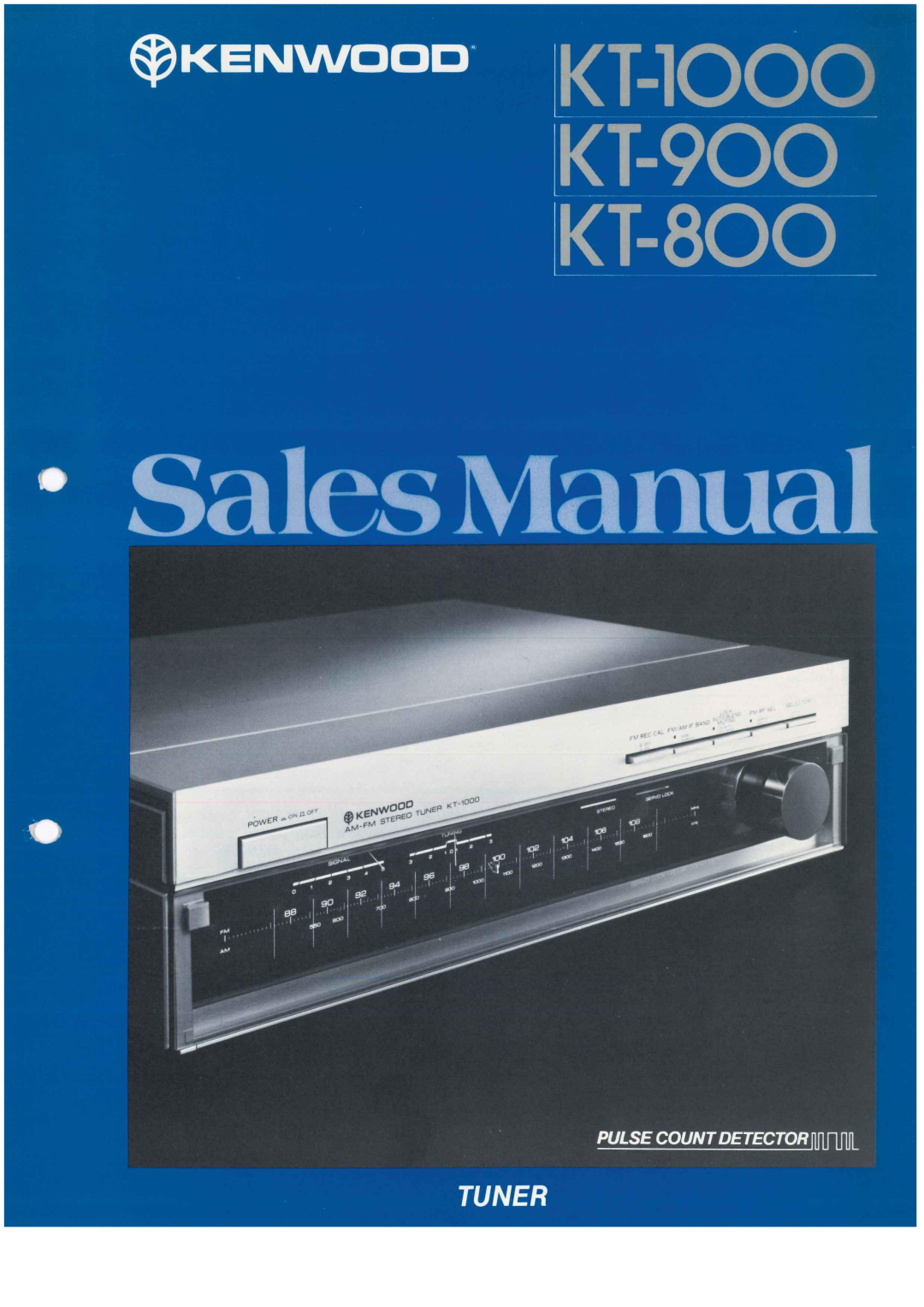 Kenwood KT-1000 manual SalesManual 
