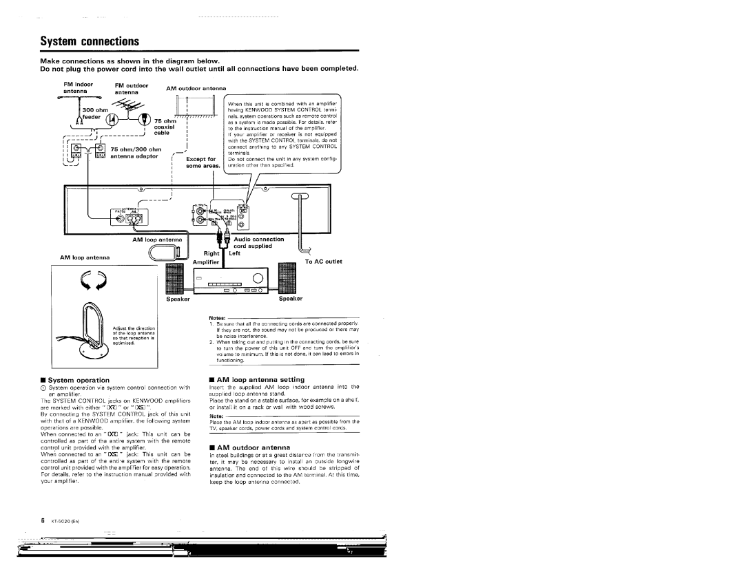 Kenwood KT-5020L manual 