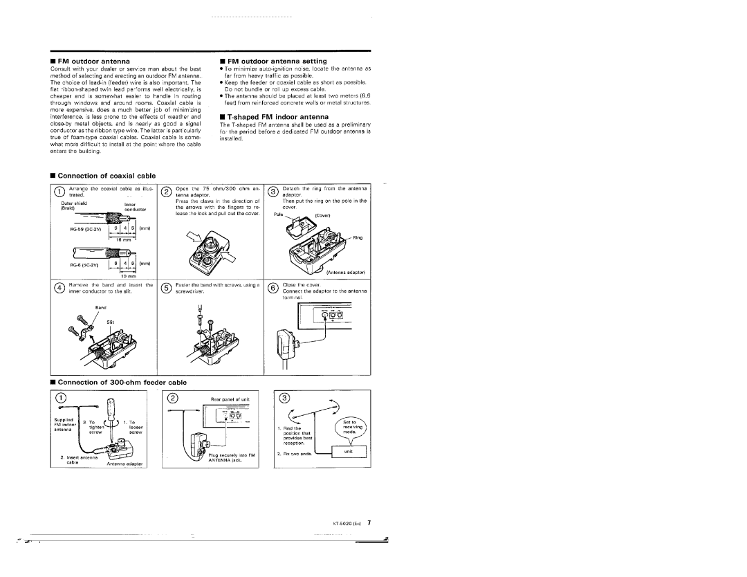 Kenwood KT-5020L manual 