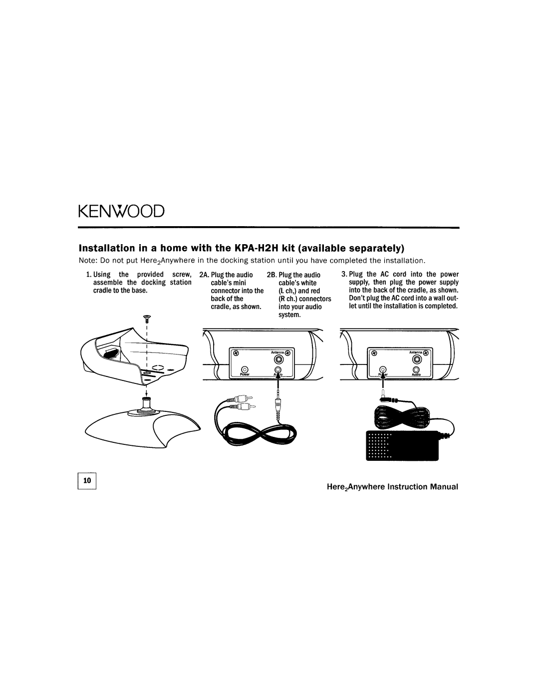 Kenwood KTC=H2A1 manual 