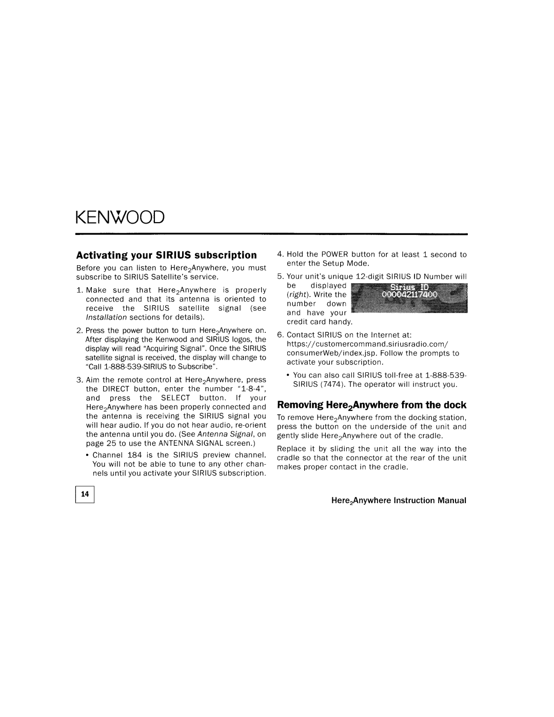 Kenwood KTC=H2A1 manual 