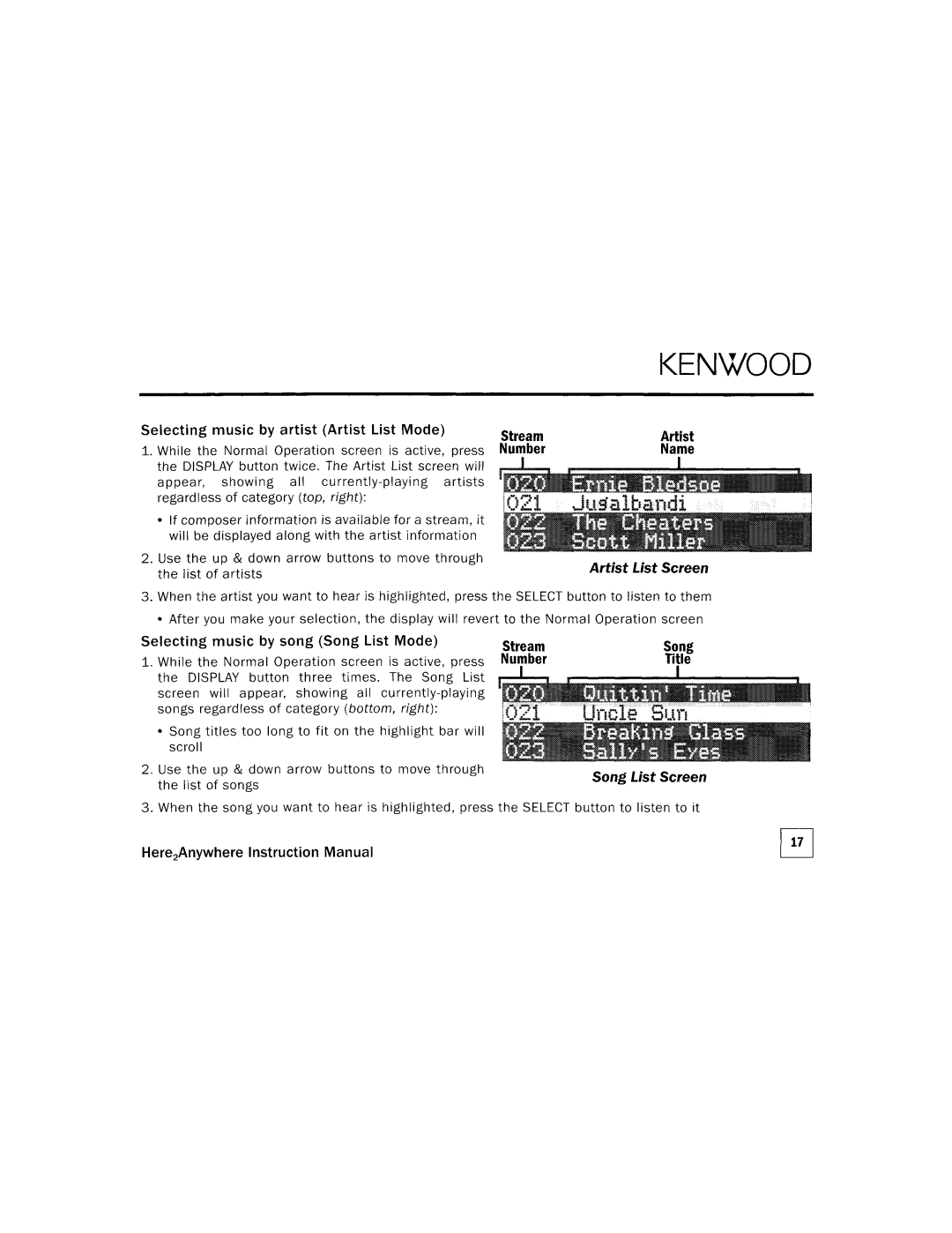 Kenwood KTC=H2A1 manual 