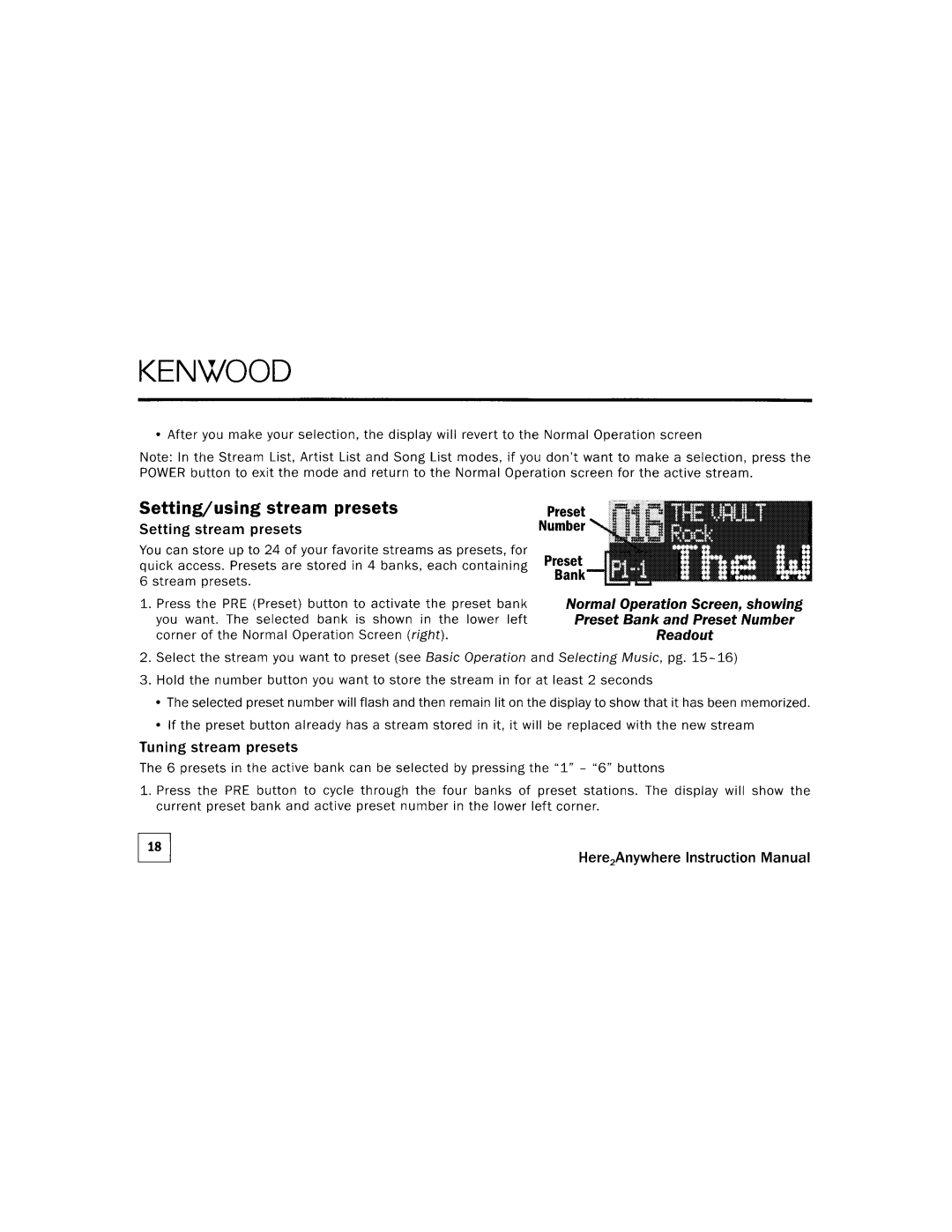 Kenwood KTC=H2A1 manual 