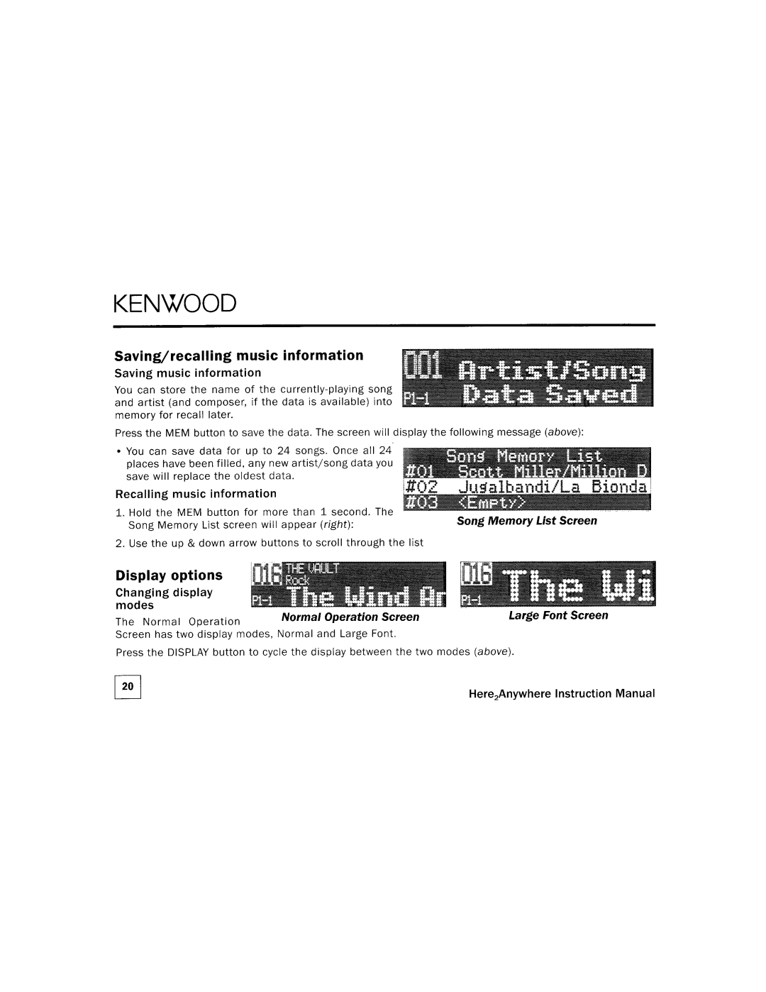 Kenwood KTC=H2A1 manual 