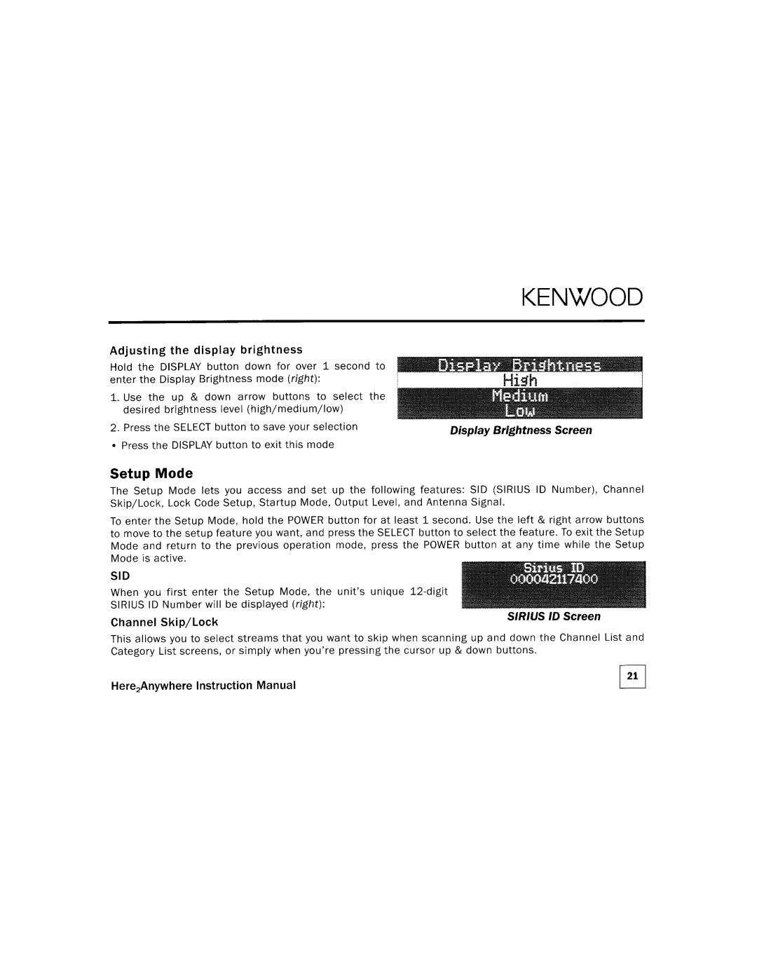 Kenwood KTC=H2A1 manual 