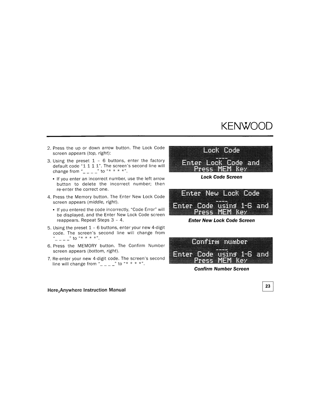 Kenwood KTC=H2A1 manual 