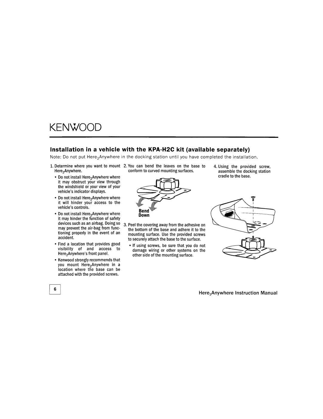 Kenwood KTC=H2A1 manual 