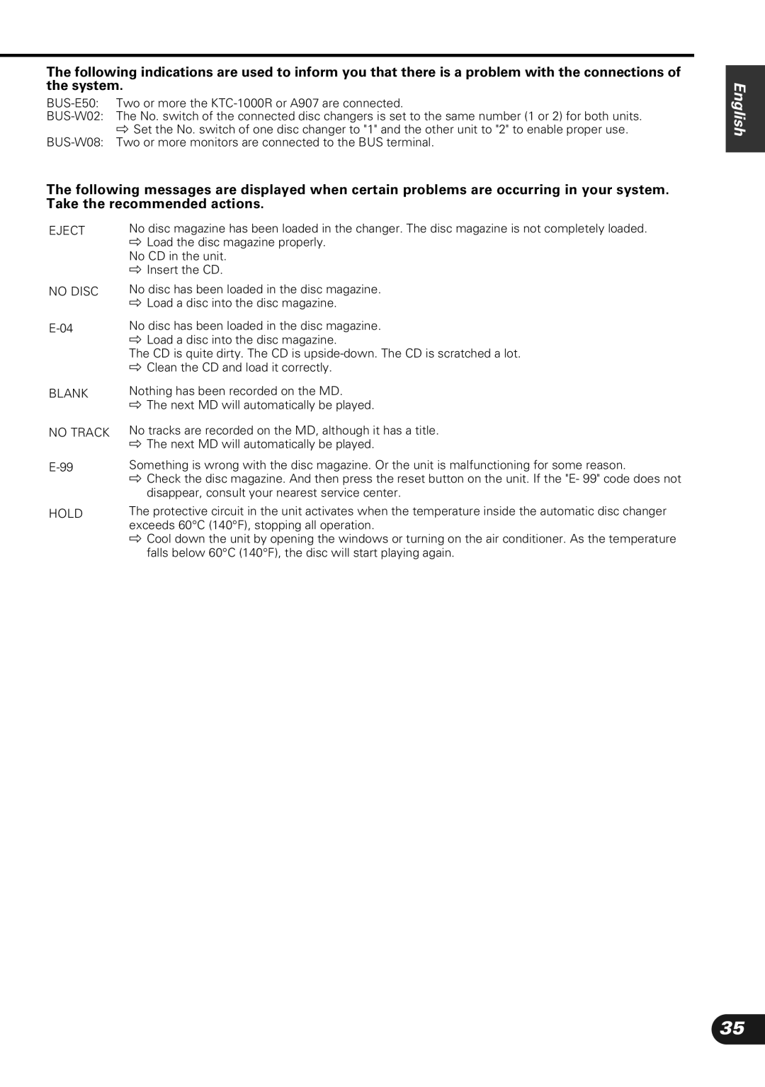 Kenwood KVC-1000 instruction manual Eject 