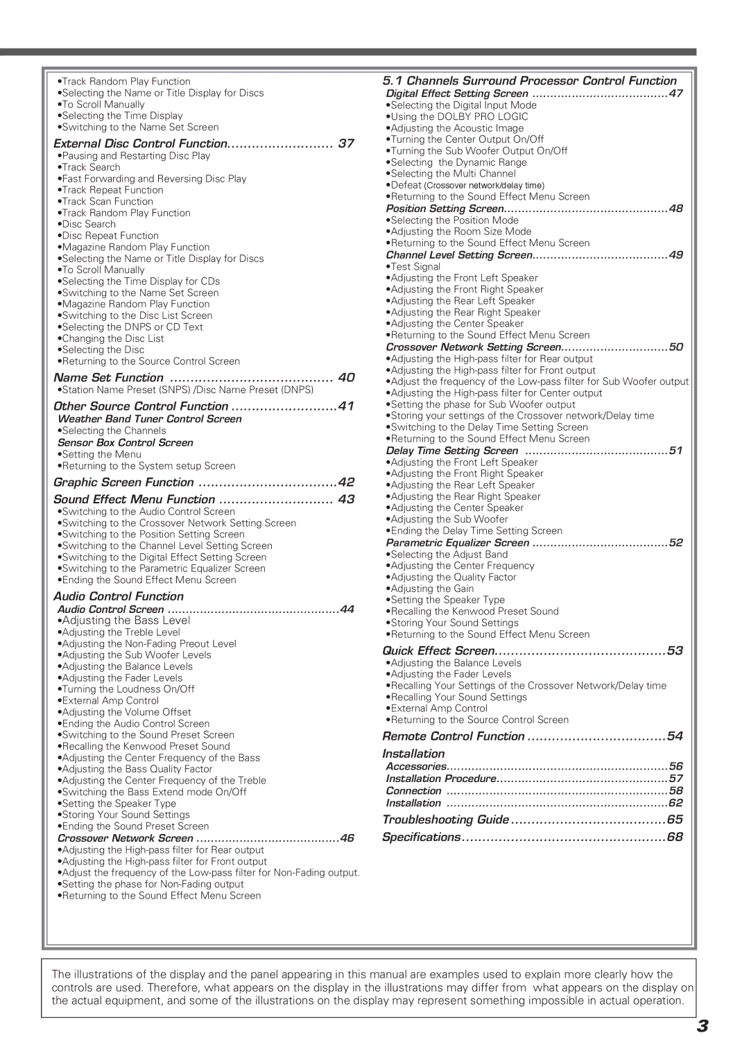 Kenwood KVT-911DVD instruction manual Name Set Function 