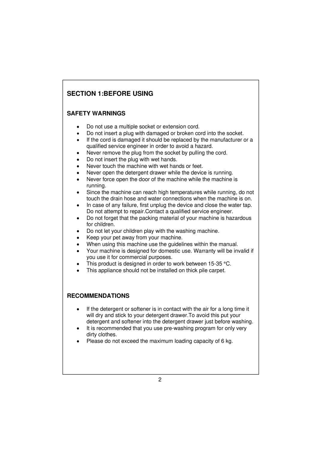 Kenwood KVWA146SL user manual Before Using, Safety Warnings, Recommendations 