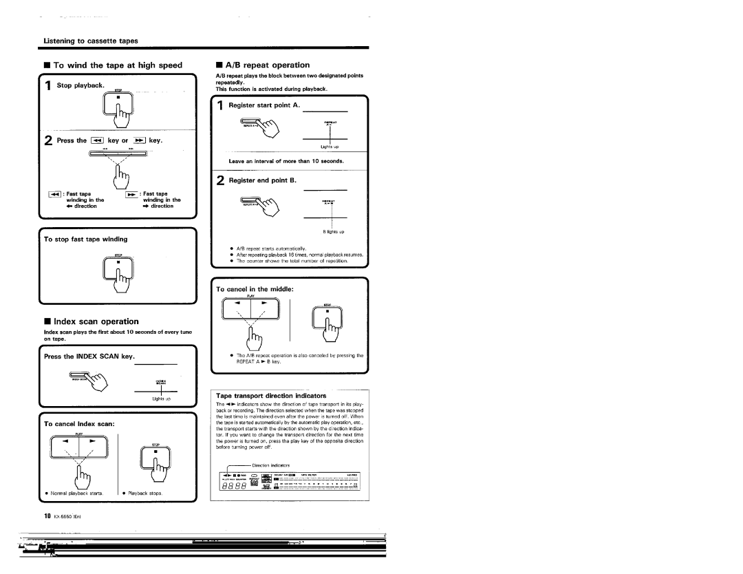 Kenwood KX-5550 manual 