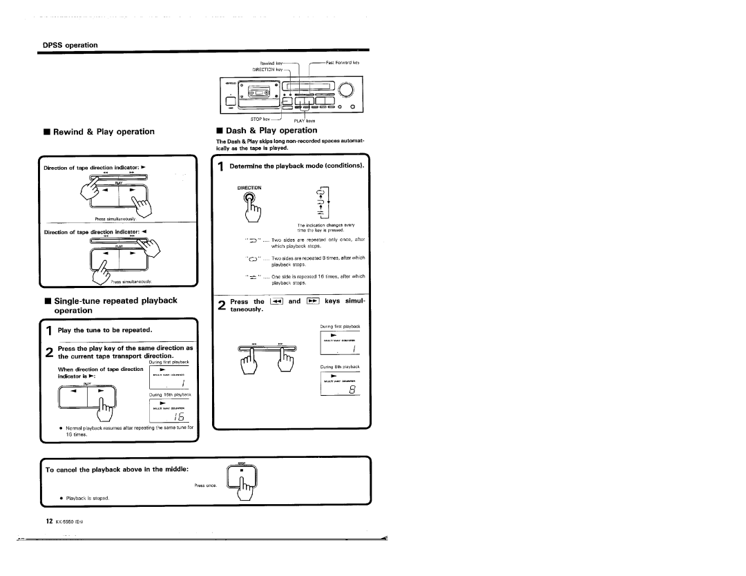 Kenwood KX-5550 manual 