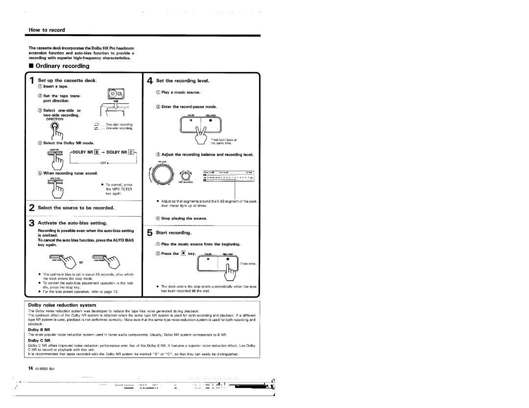 Kenwood KX-5550 manual 