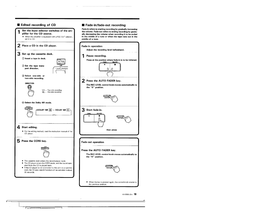 Kenwood KX-5550 manual 