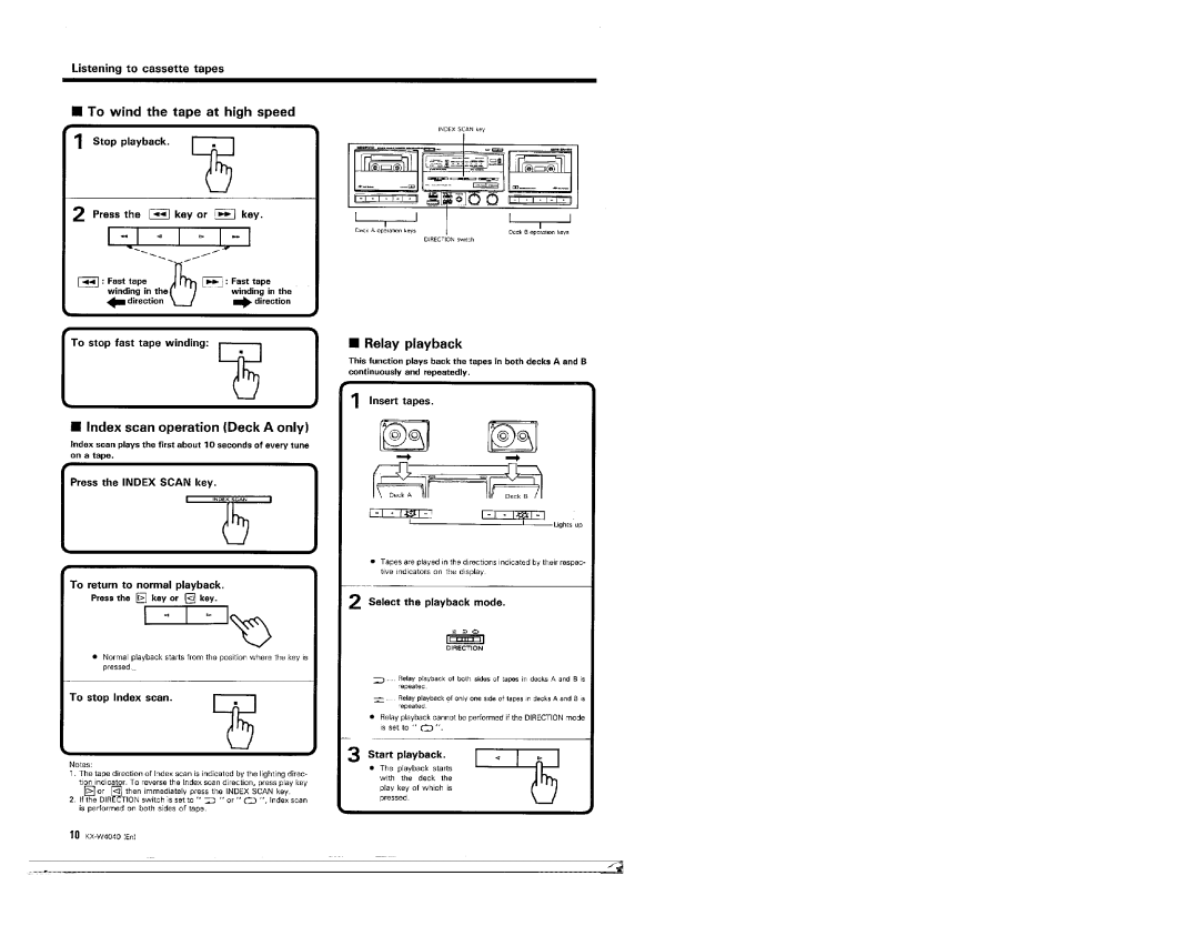 Kenwood KX-W4040 manual 