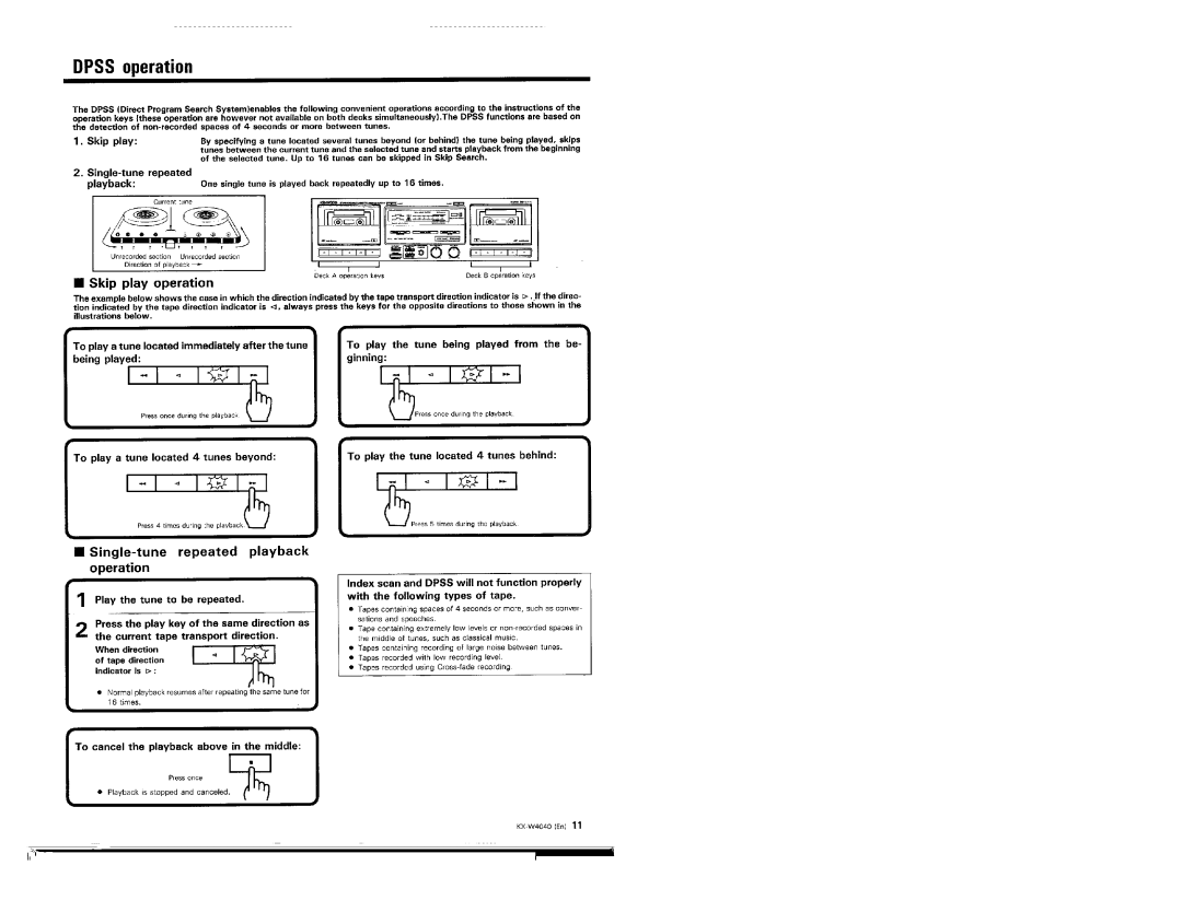 Kenwood KX-W4040 manual 