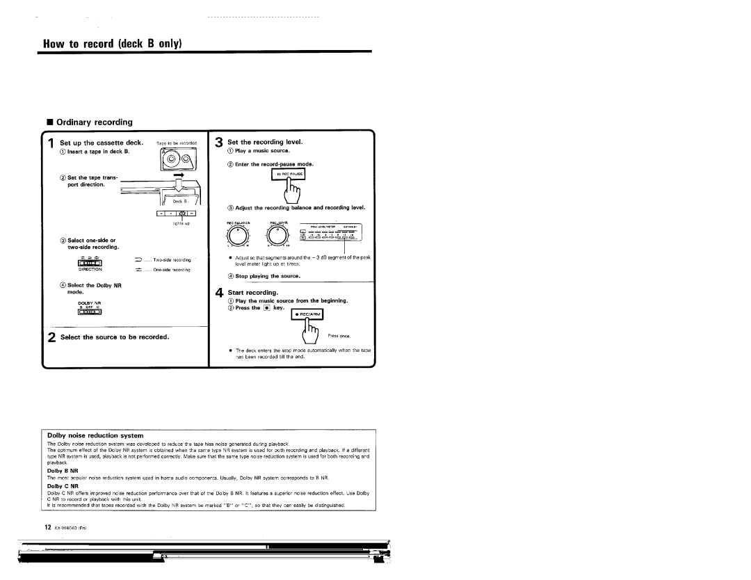 Kenwood KX-W4040 manual 