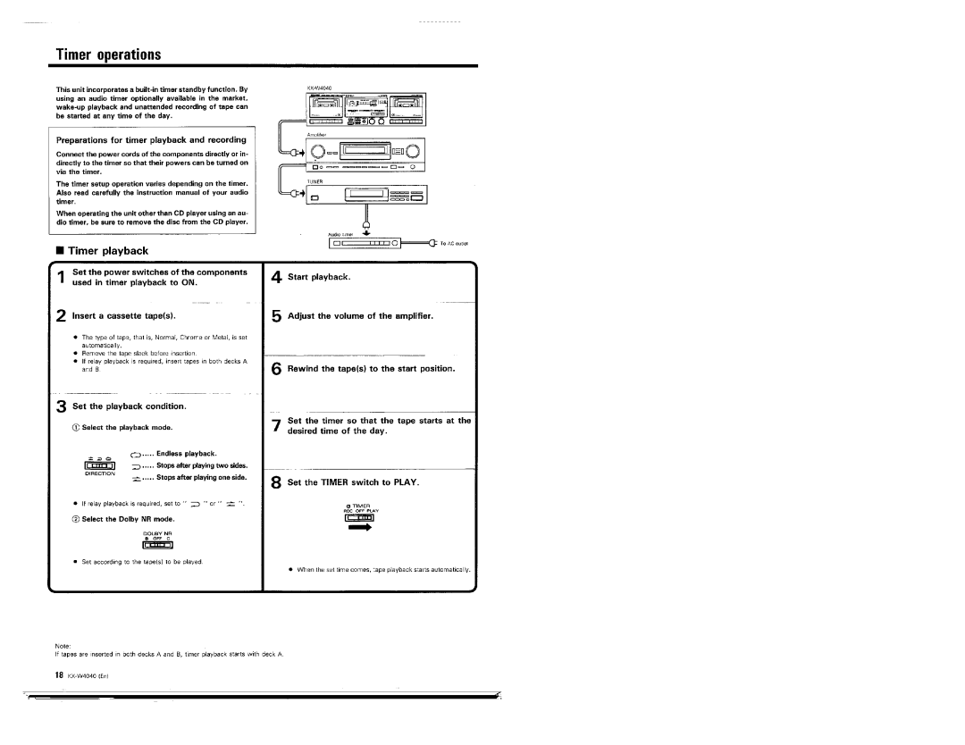 Kenwood KX-W4040 manual 