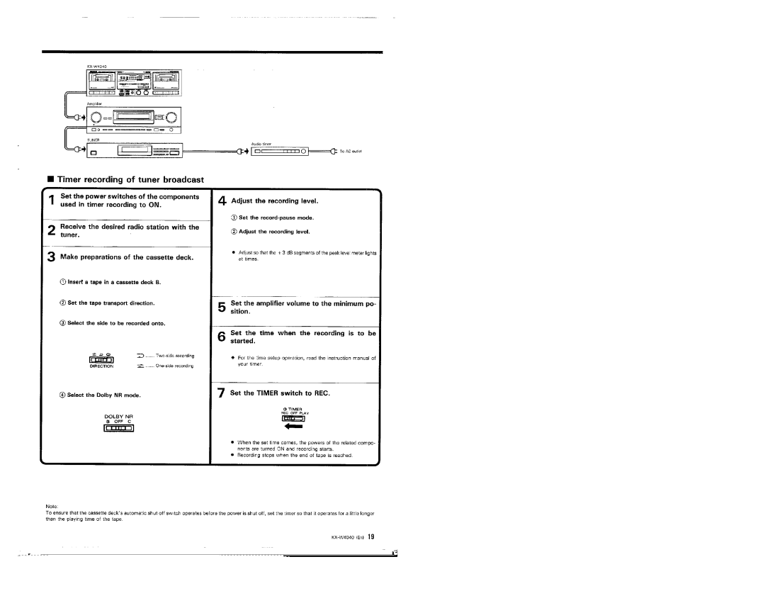 Kenwood KX-W4040 manual 