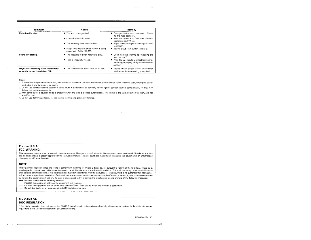 Kenwood KX-W4040 manual 