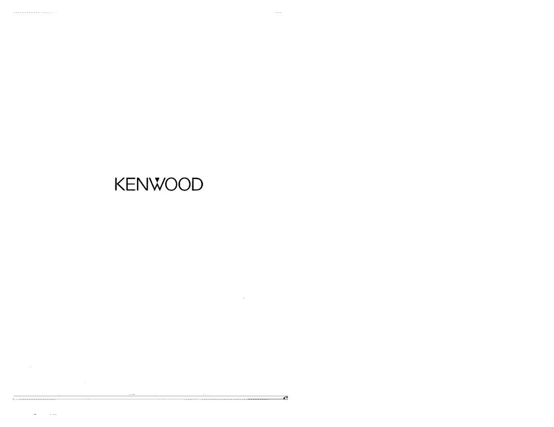 Kenwood KX-W4040 manual 