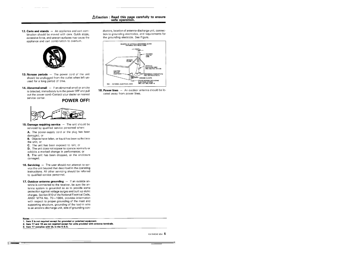 Kenwood KX-W4040 manual 