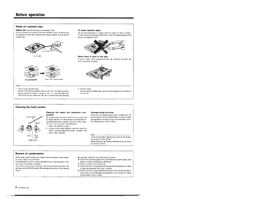 Kenwood KX-W4040 manual 