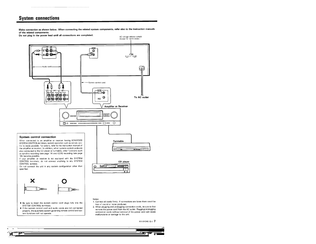 Kenwood KX-W4040 manual 