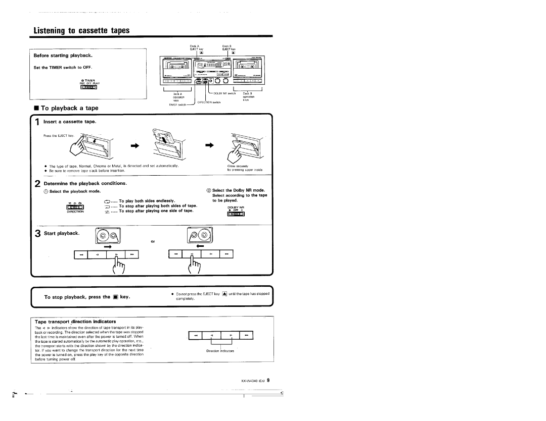 Kenwood KX-W4040 manual 